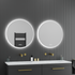 Alessio Anti-fog Backlit 3 Colour LED Round Bathroom Mirror With Optional Bluetooth