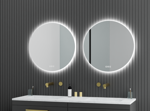 Alessio Anti-fog Backlit 3 Colour LED Round Bathroom Mirror With Optional Bluetooth