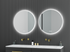 Alessio Anti-fog Backlit 3 Colour LED Round Bathroom Mirror With Optional Bluetooth