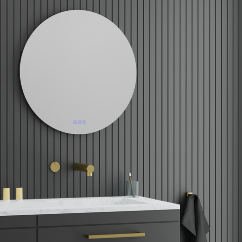 Alessio Anti-fog Backlit 3 Colour LED Round Bathroom Mirror With Optional Bluetooth
