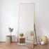 Slimline gold frame floor mirror