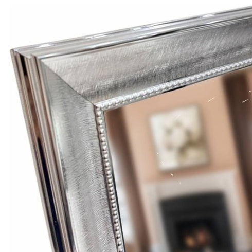 Herbert Rectangle Silver Wall Mirror