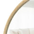 Brent Light Brown Oval Wall Mirror