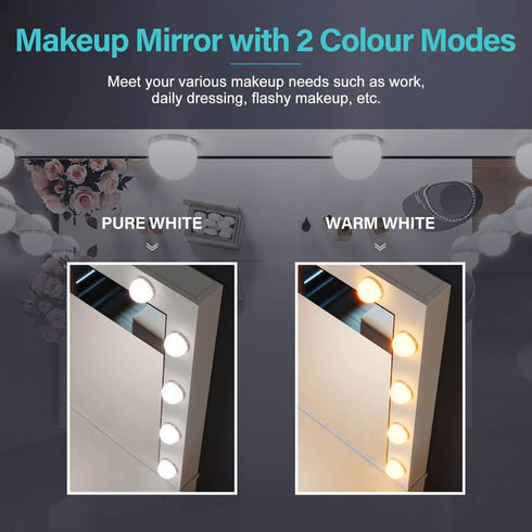 Crisial LED Dressing Table Vanity Set