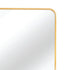 Malen Round Corners Gold Wall Mirror