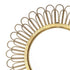 Haven Loop Woven Round Mirror - Decorative Wall Mirror with Gold Loop Frame