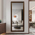 Aaron Full Length Walnut Wall Mirror - Freestanding Floor Mirror