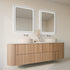 Taylor Anti-Fog Frontlit & Backlit LED Bathroom Mirror - Brushed Nickel Frame with Optional Bluetooth Speaker