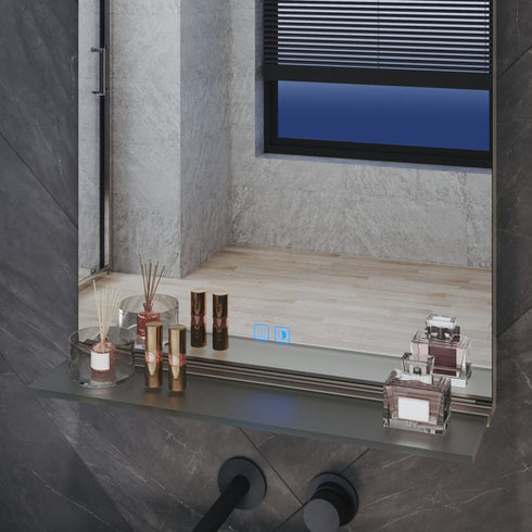 Arzen LED Bathroom Mirror with 3 Light Colours & Shelf