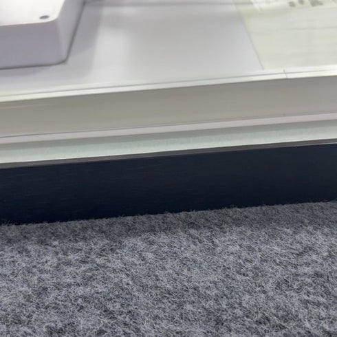Daria Oval Frosted Edge LED Black Wall Mirror