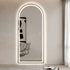 Elwood Arched Full Length Dimmable LED Gold Standing Mirror