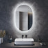 Anam Oval LED Bathroom Mirror with Anti-Fog & Shaver Outlet