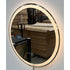Wattleview Frosted LED Dimmable 25mm Strip Round Bathroom Mirror with Defogger