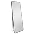 Zarae Rounded Corner Full Length Black Freestanding Mirror with slim frame