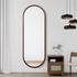 Pilbara Oval Walnut Wood Full Length Wall Mirror