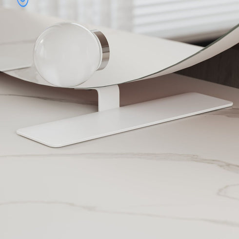 Criselain 3 Color Modes LED Round Vanity Wall Mirror