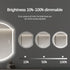 Wategos Crescent Shape Right Cut Moon Frontlit Frosted LED Bathroom Mirror