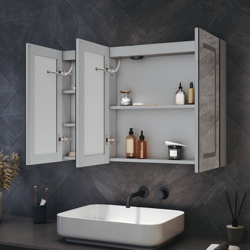 Tallis Three Door Anti-fog LED Bathroom Cabinet