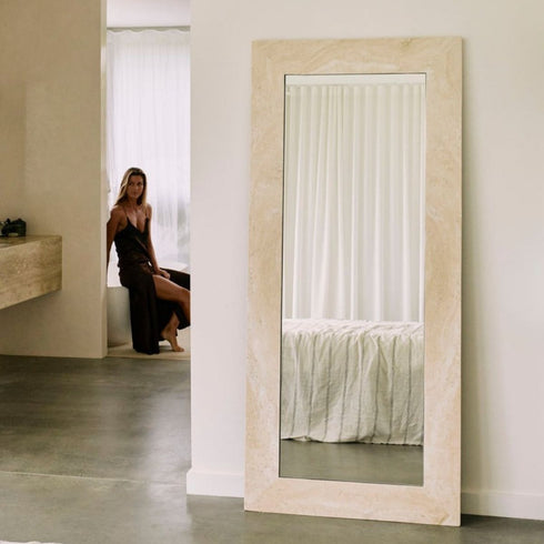Mallee Large Natural Stone Mirror