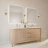 Graeme Rounded Corners Anti-Fog Backlit LED Bathroom Mirror - Brushed Gold Frame with Optional Bluetooth Speaker