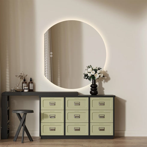 Sol Frameless Crescent Moon Backlit LED Wall Mirror