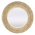 Adelaide Woven Rattan Wall Mirror - Natural Textured Frame Decorative Mirror