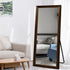 Aaron Full Length Walnut Wall Mirror - Freestanding Floor Mirror