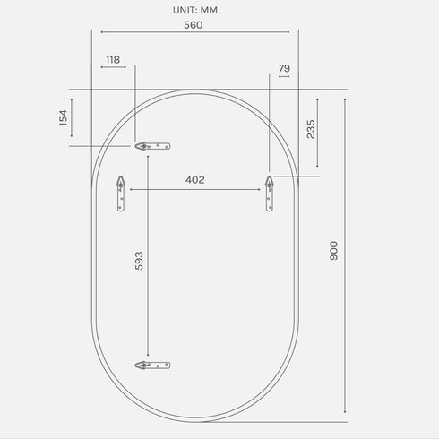 Aaden Pill Brushed Nickel Wall Mirror
