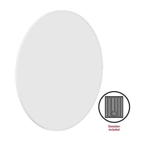 Cecilia White Round Wall Mirror