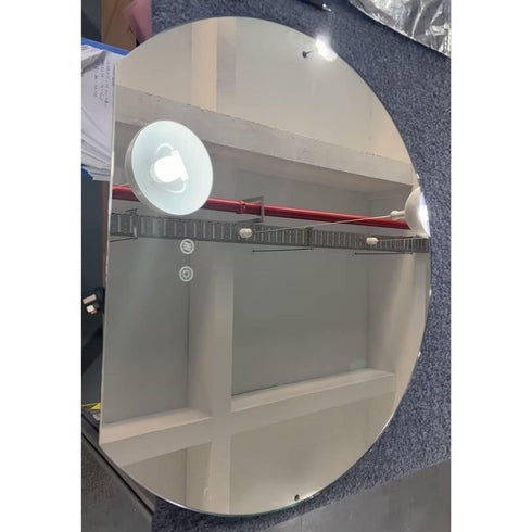 Wategos Crescent Shape Left Cut Moon Frontlit Frosted LED Bathroom Mirror