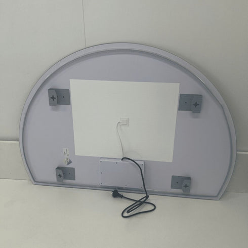 Kirribilli Frameless Right Cut Moon Anti Fog Backlit LED Wall Mirror