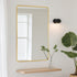 Malen Round Corners Gold Wall Mirror