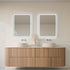 Taylor Anti-Fog Frontlit & Backlit LED Bathroom Mirror - Brushed Nickel Frame with Optional Bluetooth Speaker