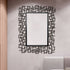 Rectangular wall mirror enhancing liviing room