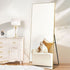 Extra large Navi gold standing mirror 120×220 cm in a spacious bedroom