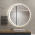 Malvern Anti-Fog Crescent Moon Backlit LED Round Bathroom Mirror with Touch Sensor