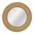 Jarred Rattan Round Wall Mirror