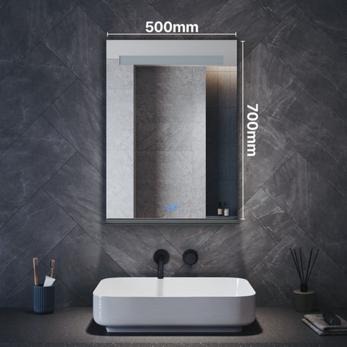 Arzen LED Bathroom Mirror with 3 Light Colours & Shelf