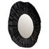Christine Black Round Wall Mirror