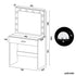 Crisial LED Dressing Table Vanity Set