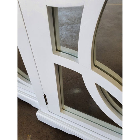 Keats Mirrored Sideboard White