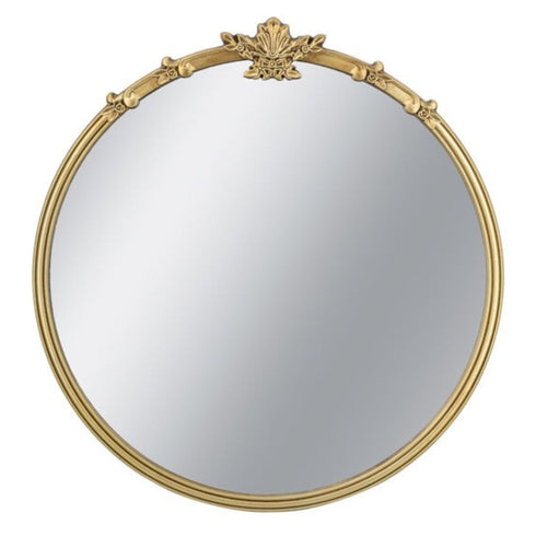 Gold mirror round