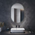 Anam Oval LED Bathroom Mirror with Anti-Fog & Shaver Outlet