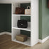 Evora White Corner Dressing Table with Triple Mirror & Storage - Makeup Vanity with Drawers