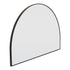 Aiva Arch Matt Black Wall Mirror