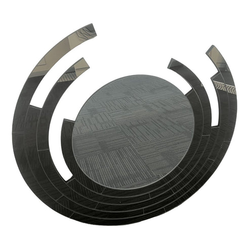 Ellimbi Frameless Black Wall Mirror