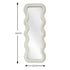 Remy Wavy Teddy Velvet Full Length White Wall Mirror