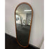 Pilbara Oval Walnut Wood Full Length Wall Mirror