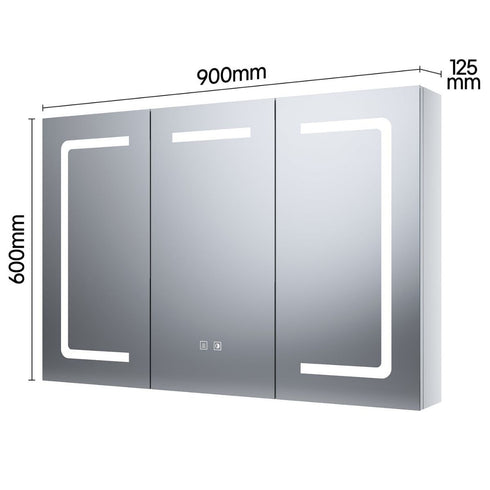 Tallis Three Door Anti-fog LED Bathroom Cabinet