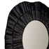 Christine Black Round Wall Mirror